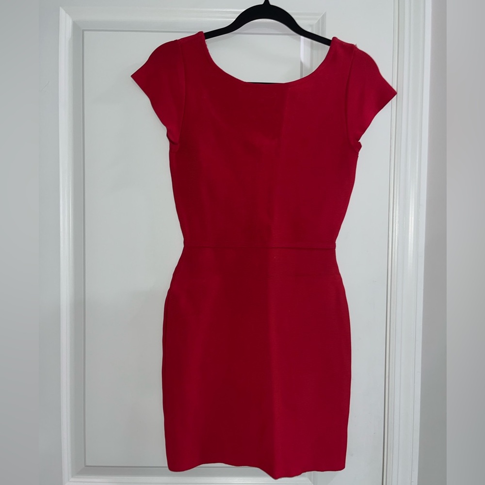 Bcbgmaxazria bandage mini dress